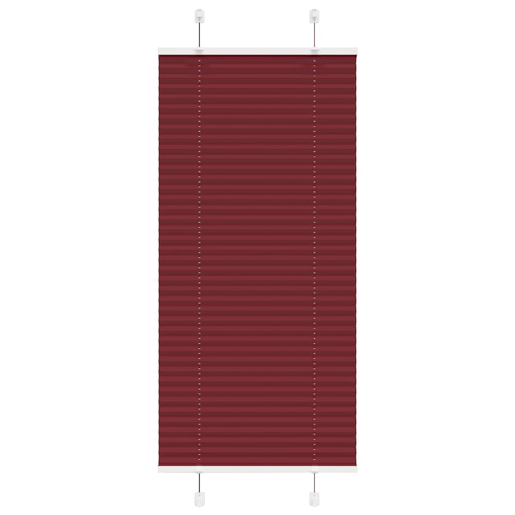Plisségardin Bordeauxrød 60x150 cm Stofbredde 59,4 cm Polyester