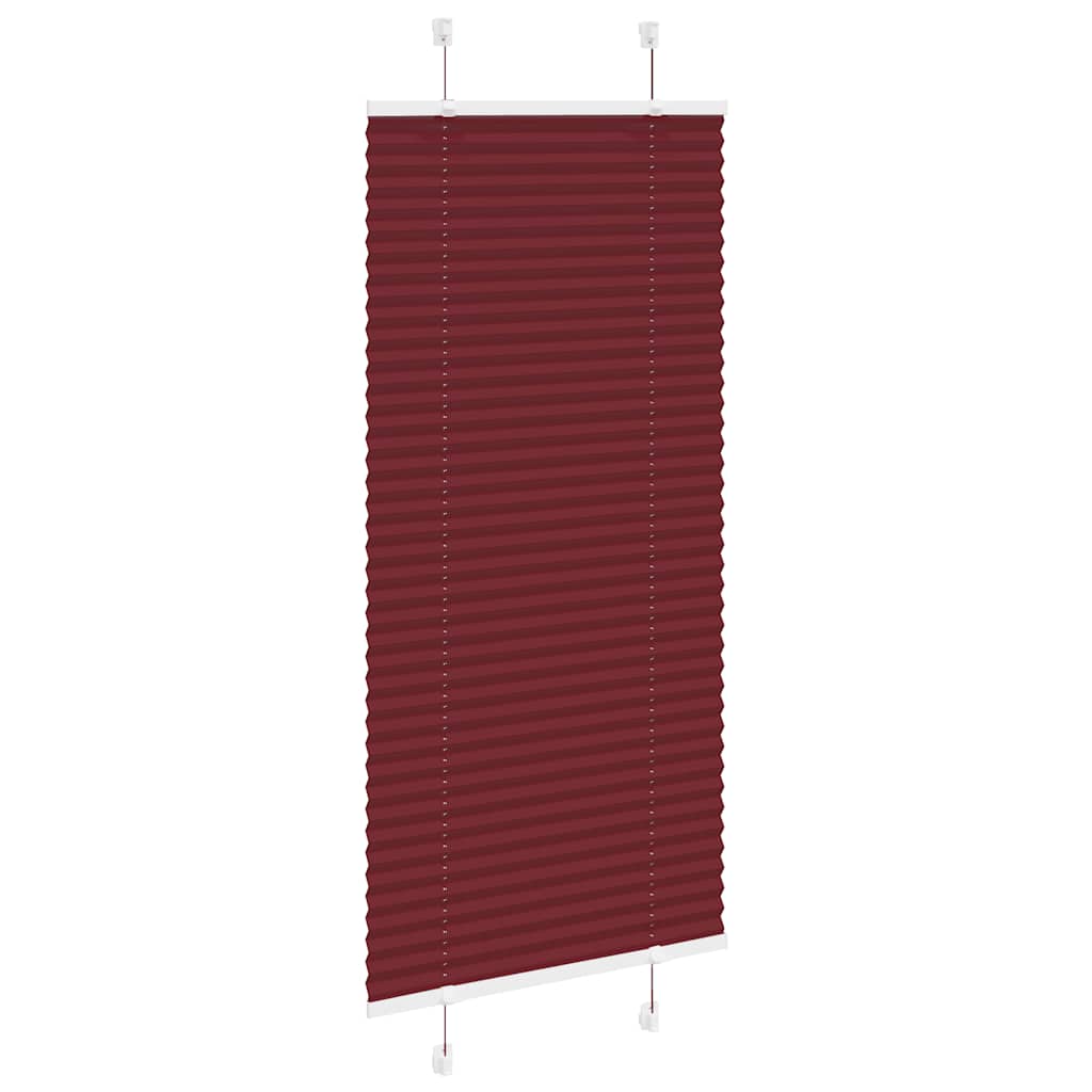 Plisségardin Bordeauxrød 65x150 cm Stofbredde 64,4 cm Polyester