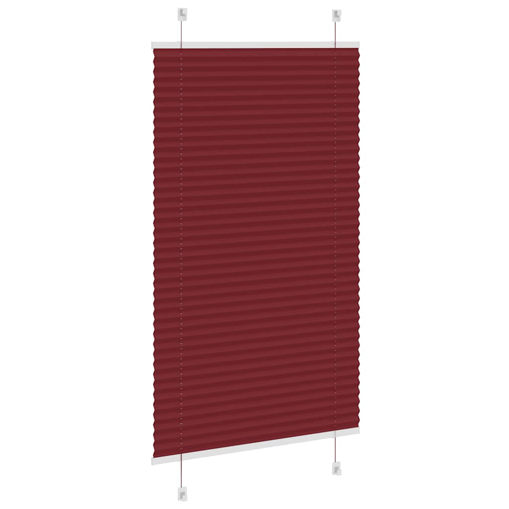 Plisségardin Bordeauxrød 80x150 cm Stofbredde 79,4 cm Polyester