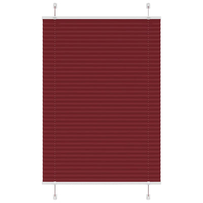 Plisségardin Bordeauxrød 85x150 cm Stofbredde 84,4 cm Polyester