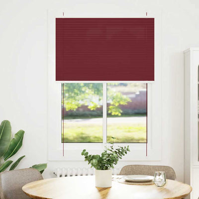 Plisségardin Bordeauxrød 90x150 cm Stofbredde 89,4 cm Polyester