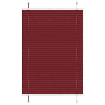 Plisségardin Bordeauxrød 95x150 cm Stofbredde 94,4 cm Polyester
