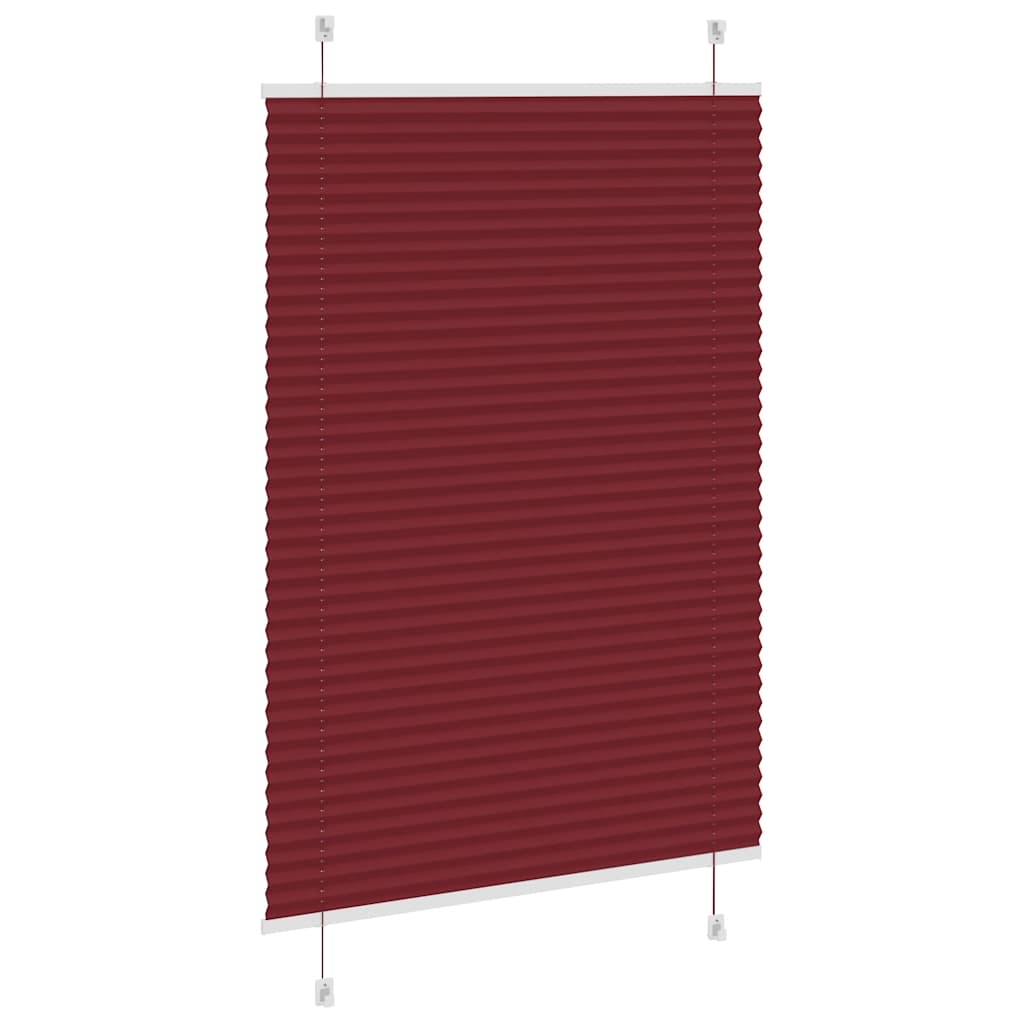 Plisségardin Bordeauxrød 95x150 cm Stofbredde 94,4 cm Polyester