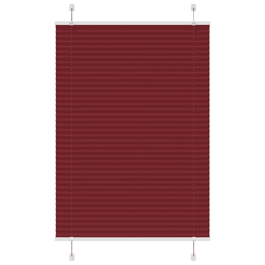 Plisségardin Bordeauxrød 100x150 cm Stofbredde 99,4cm Polyester