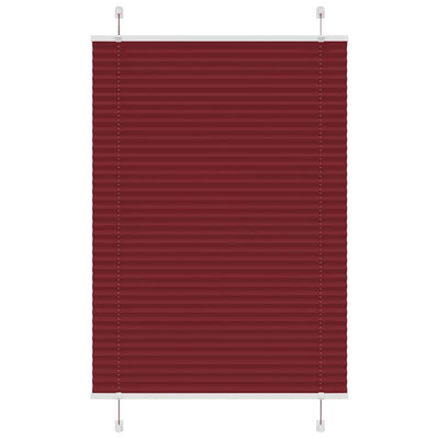 Plisségardin Bordeauxrød 100x150 cm Stofbredde 99,4cm Polyester