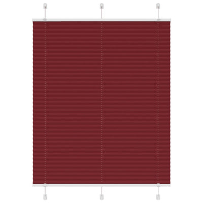Plisségardin Bordeauxrød 105x150 cm Stofbredde 104,4 cm