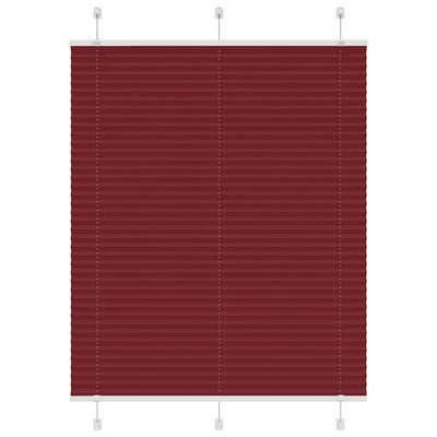 Plisségardin Bordeauxrød 110x150 cm Stofbredde 109,4 cm