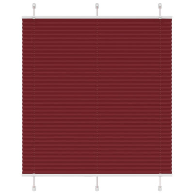 Plisségardin Bordeauxrød 120x150 cm Stofbredde 119,4 cm