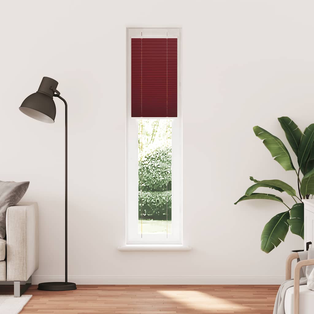 Plisségardin Bordeauxrød 45x200 cm Stofbredde 44,4 cm Polyester