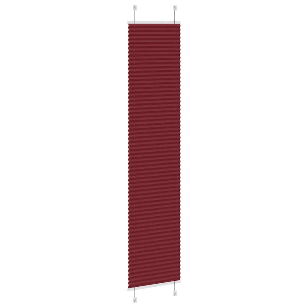 Plisségardin Bordeauxrød 45x200 cm Stofbredde 44,4 cm Polyester