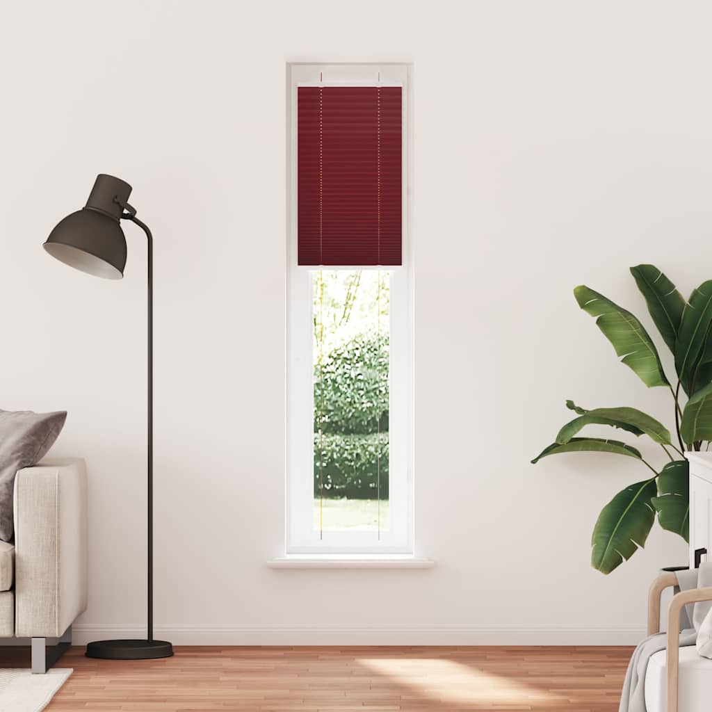 Plisségardin Bordeauxrød 50x200 cm Stofbredde 49,4 cm Polyester