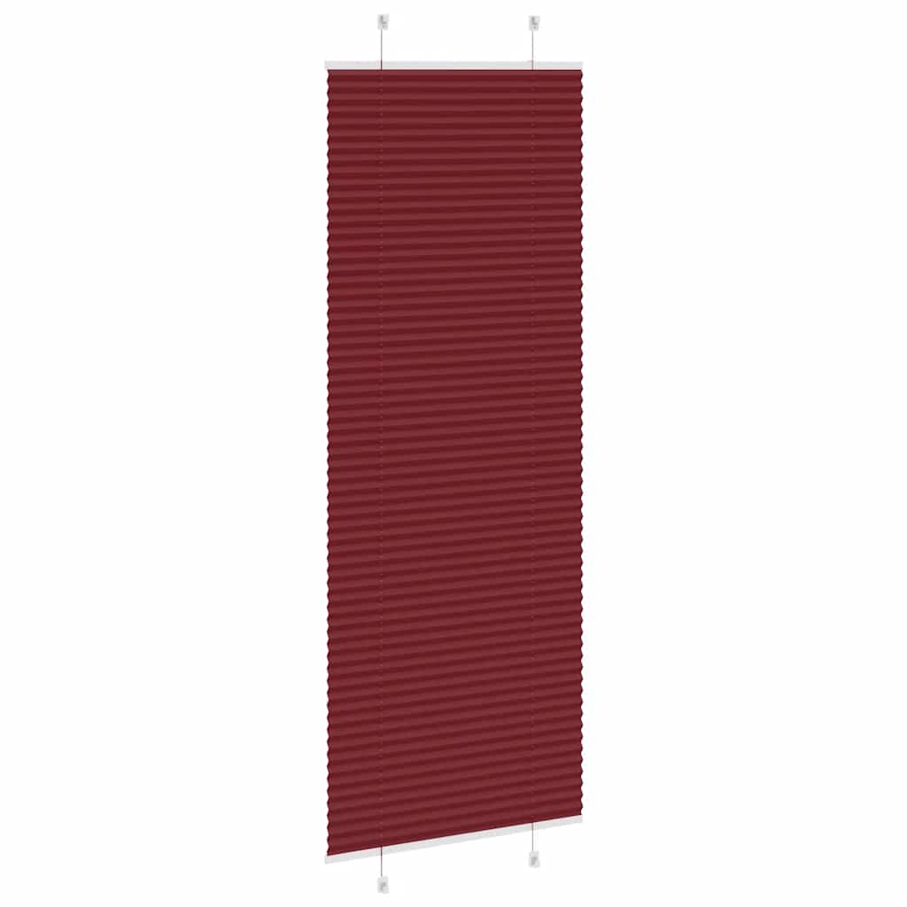 Plisségardin Bordeauxrød 75x200 cm Stofbredde 74,4 cm Polyester