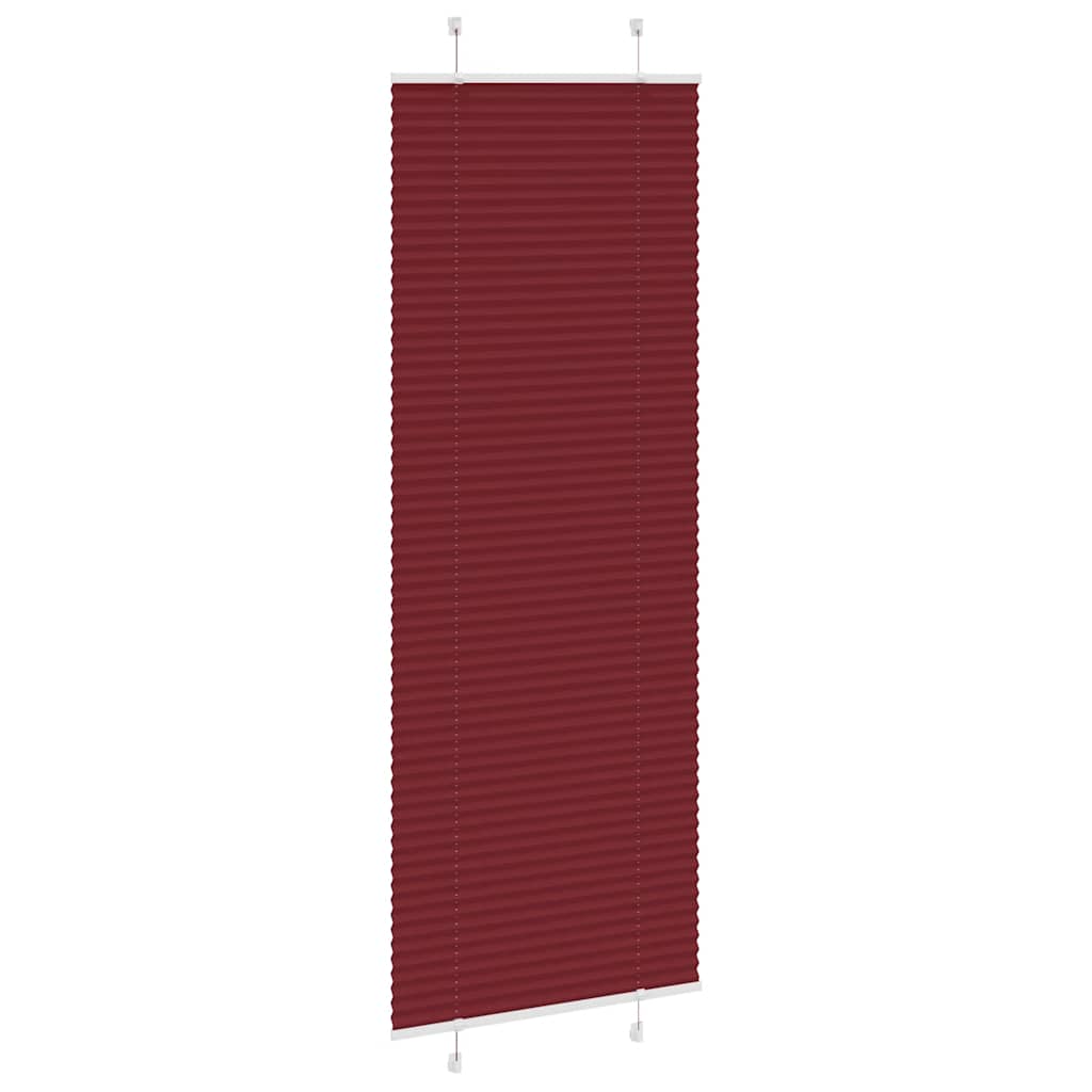 Plisségardin Bordeauxrød 80x200 cm Stofbredde 79,4 cm Polyester