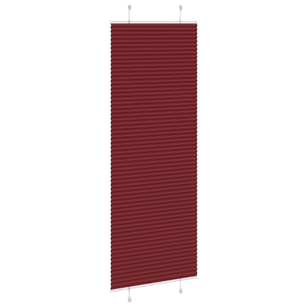 Plisségardin Bordeauxrød 80x200 cm Stofbredde 79,4 cm Polyester