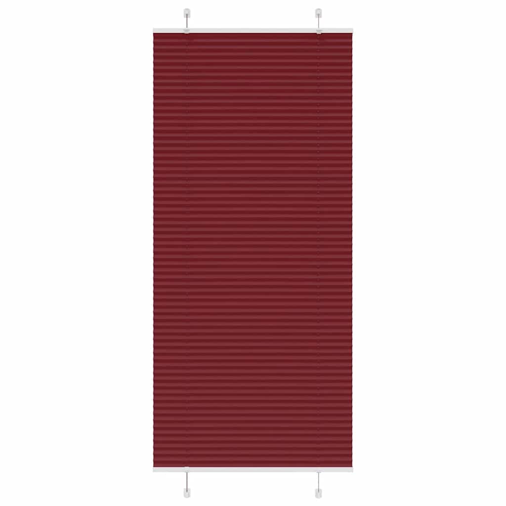Plisségardin Bordeauxrød 85x200 cm Stofbredde 84,4 cm Polyester