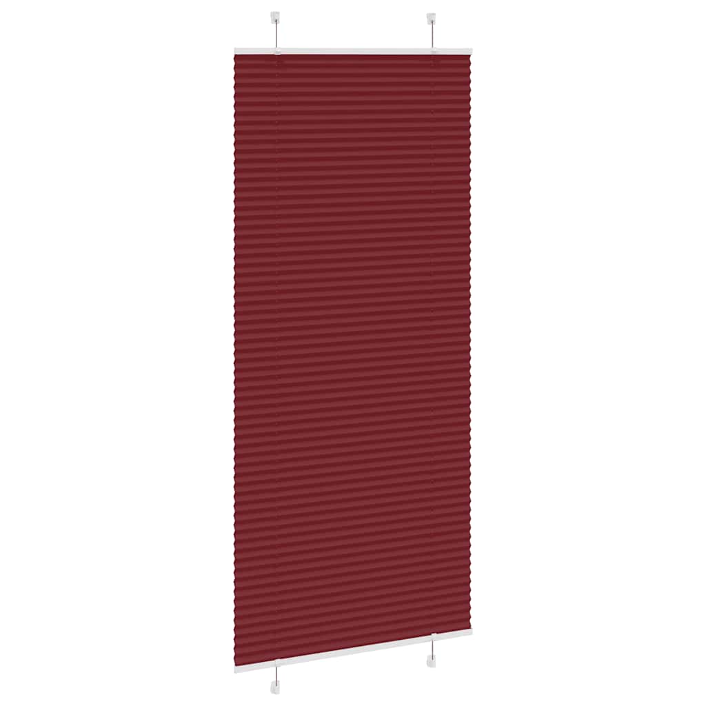 Plisségardin Bordeauxrød 85x200 cm Stofbredde 84,4 cm Polyester