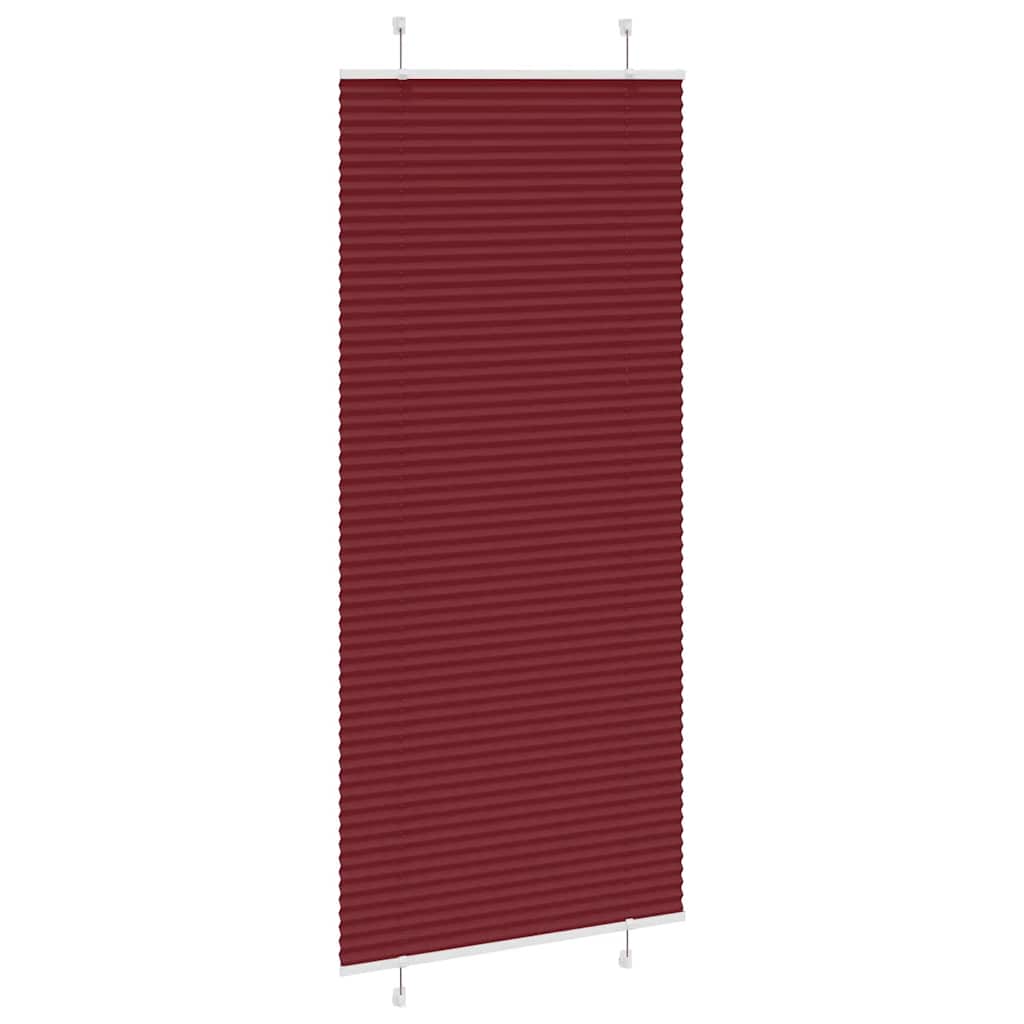 Plisségardin Bordeauxrød 95x200 cm Stofbredde 94,4 cm Polyester