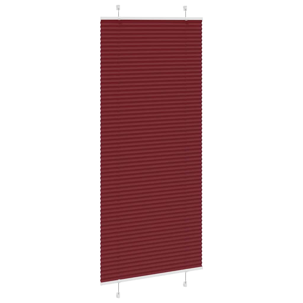 Plisségardin Bordeauxrød 100x200 cm Stofbredde 99,4cm Polyester