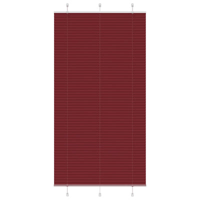 Plisségardin Bordeauxrød 110x200 cm Stofbredde 109,4 cm