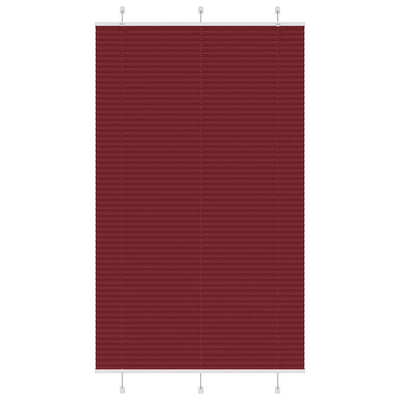 Plisségardin Bordeauxrød 115x200 cm Stofbredde 114,4 cm