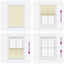 Plisségardin fløde 85x150 cm Stofbredde 84,4 cm Polyester