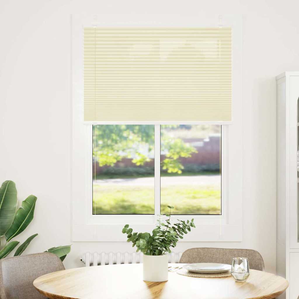 Plisségardin fløde 100x150 cm Stofbredde 99,4 cm Polyester
