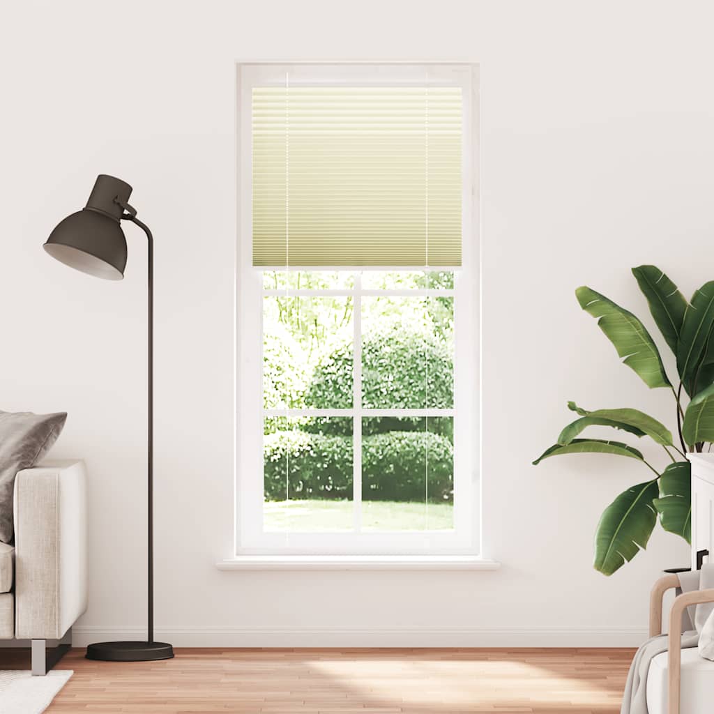 Plisségardin fløde 85x200 cm Stofbredde 84,4 cm Polyester