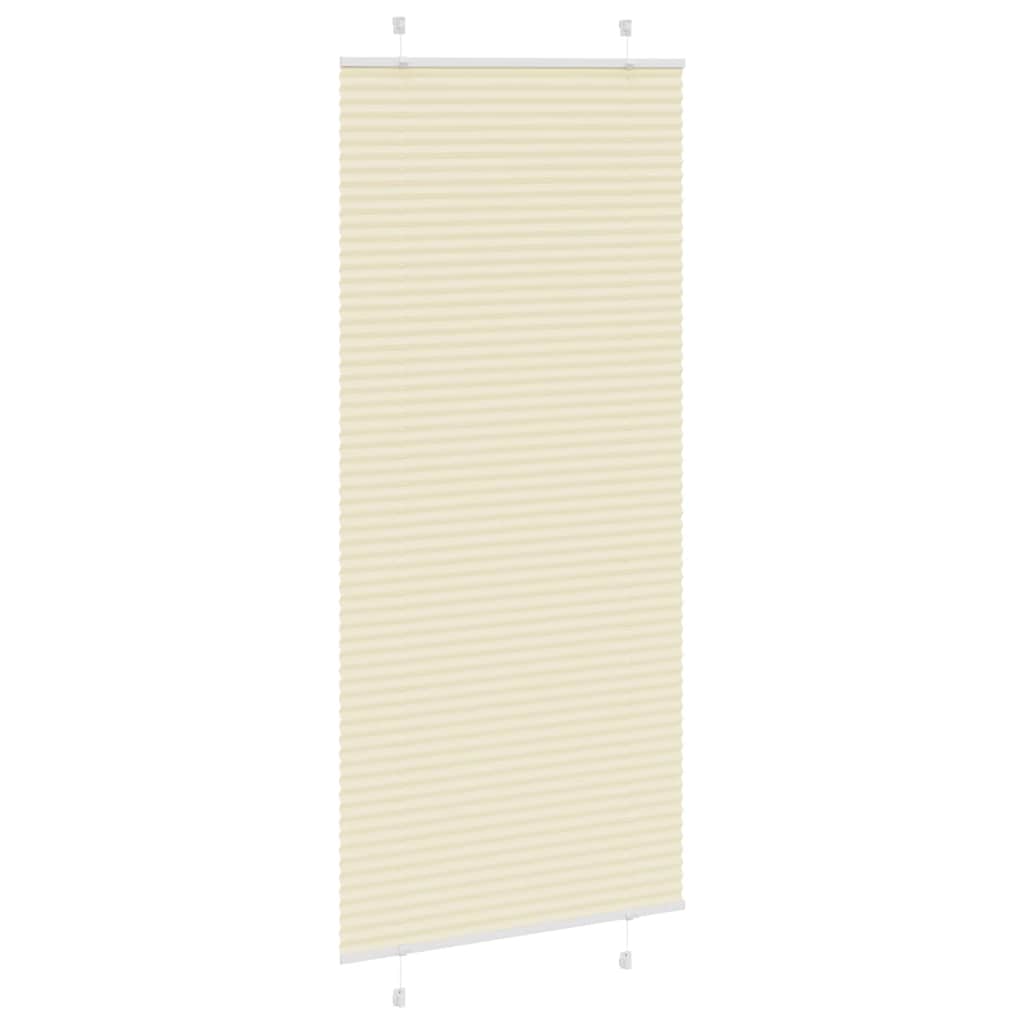 Plisségardin fløde 85x200 cm Stofbredde 84,4 cm Polyester
