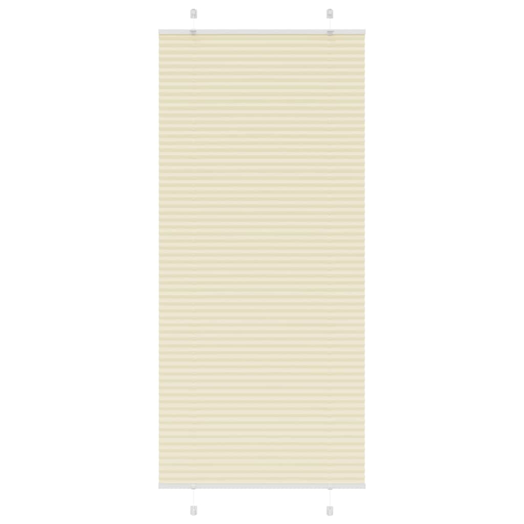 Plisségardin fløde 95x200 cm Stofbredde 94,4 cm Polyester