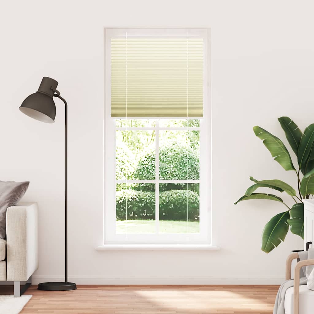 Plisségardin fløde 95x200 cm Stofbredde 94,4 cm Polyester