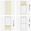 Plisségardin fløde 100x200 cm Stofbredde 99,4 cm Polyester