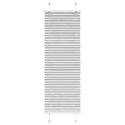 Plisségardin Lysegrå 40x100 cm Stofbredde 39,4 cm Polyester