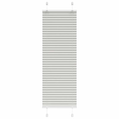Plisségardin Lysegrå 45x100 cm Stofbredde 44,4 cm Polyester