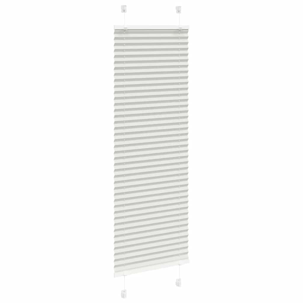 Plisségardin Lysegrå 45x100 cm Stofbredde 44,4 cm Polyester