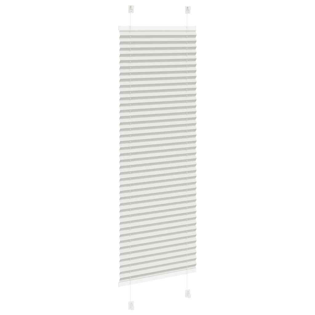 Plisségardin Lysegrå 45x100 cm Stofbredde 44,4 cm Polyester