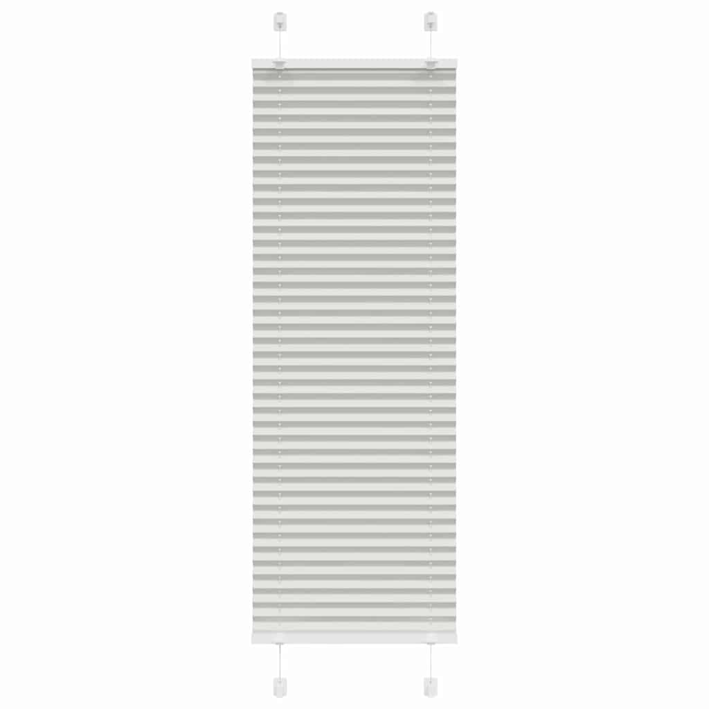 Plisségardin Lysegrå 50x100 cm Stofbredde 49,4 cm Polyester