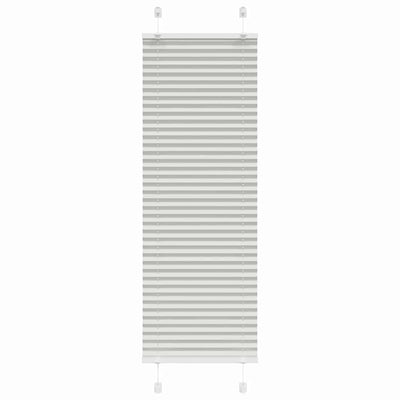 Plisségardin Lysegrå 50x100 cm Stofbredde 49,4 cm Polyester