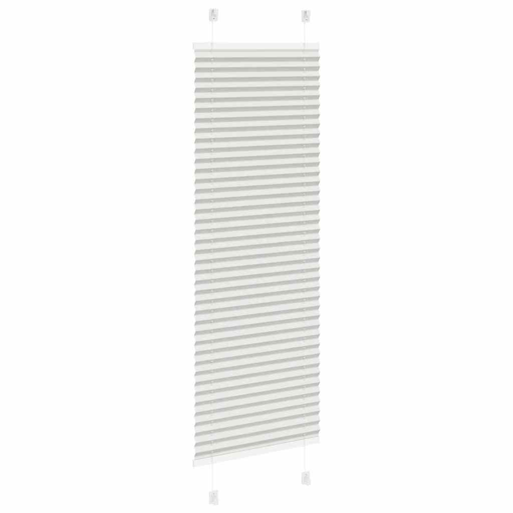Plisségardin Lysegrå 50x100 cm Stofbredde 49,4 cm Polyester