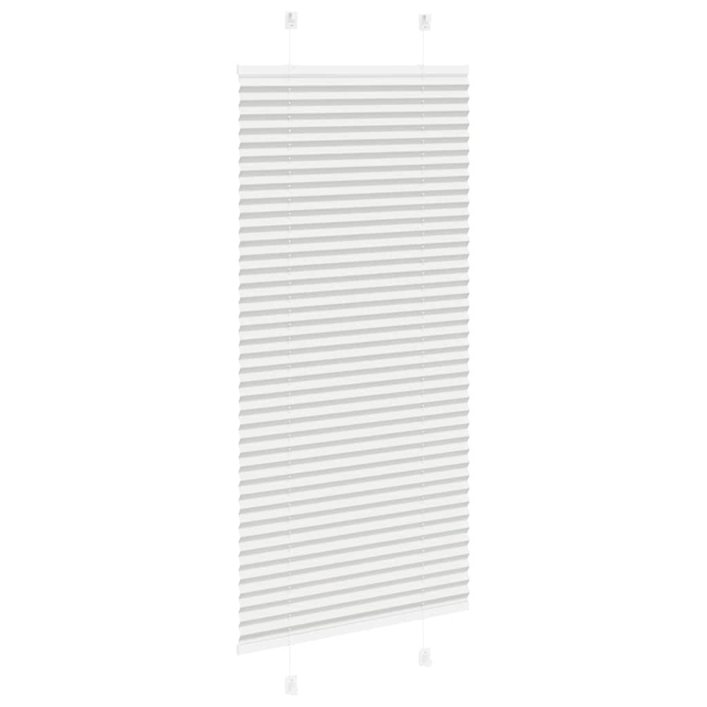 Plisségardin Lysegrå 55x100 cm Stofbredde 54,4 cm Polyester