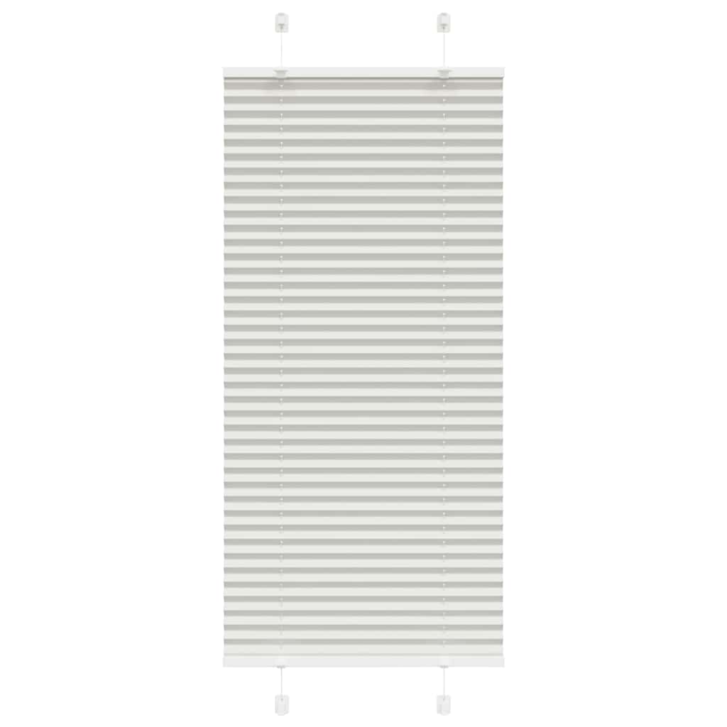 Plisségardin Lysegrå 60x100 cm Stofbredde 59,4 cm Polyester