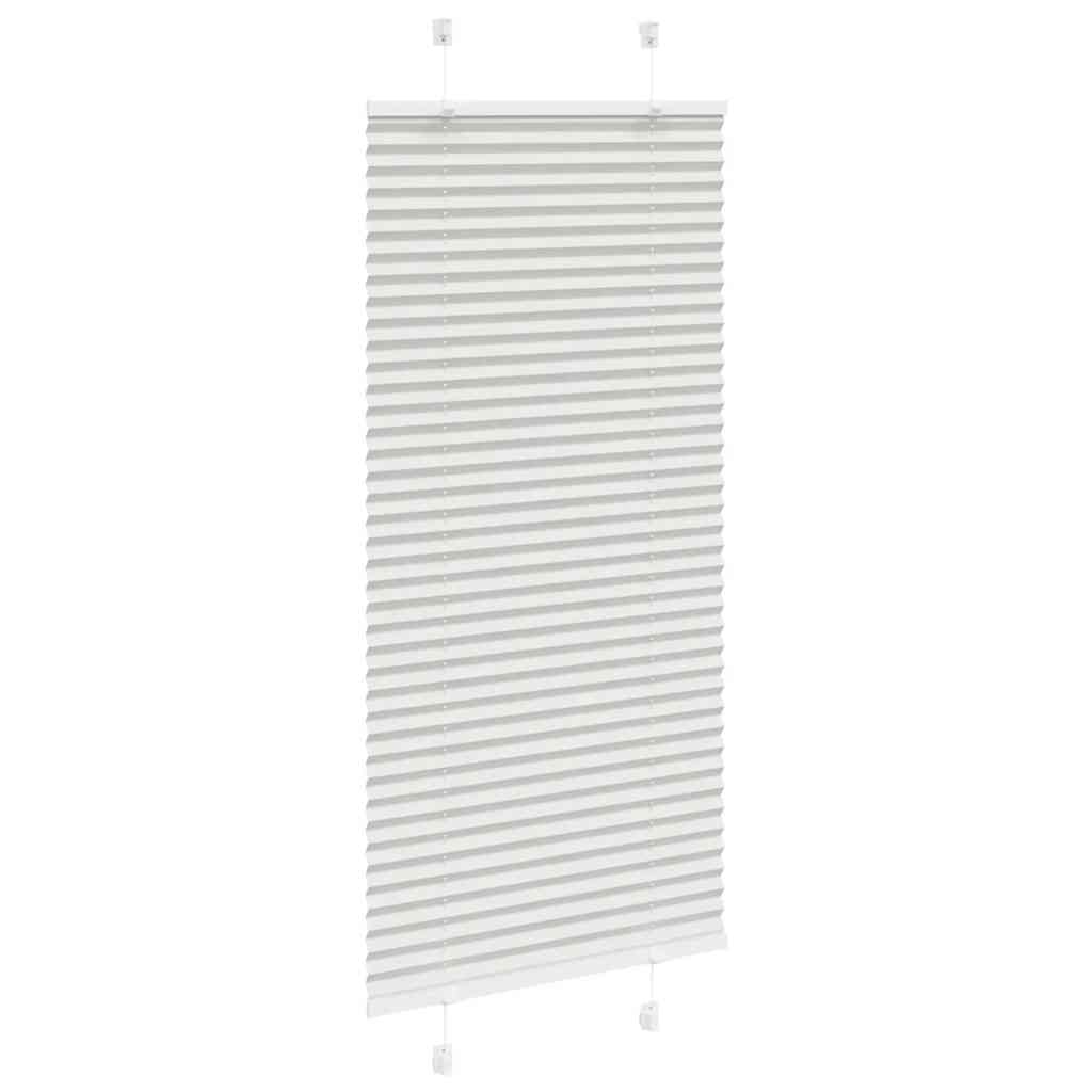 Plisségardin Lysegrå 60x100 cm Stofbredde 59,4 cm Polyester