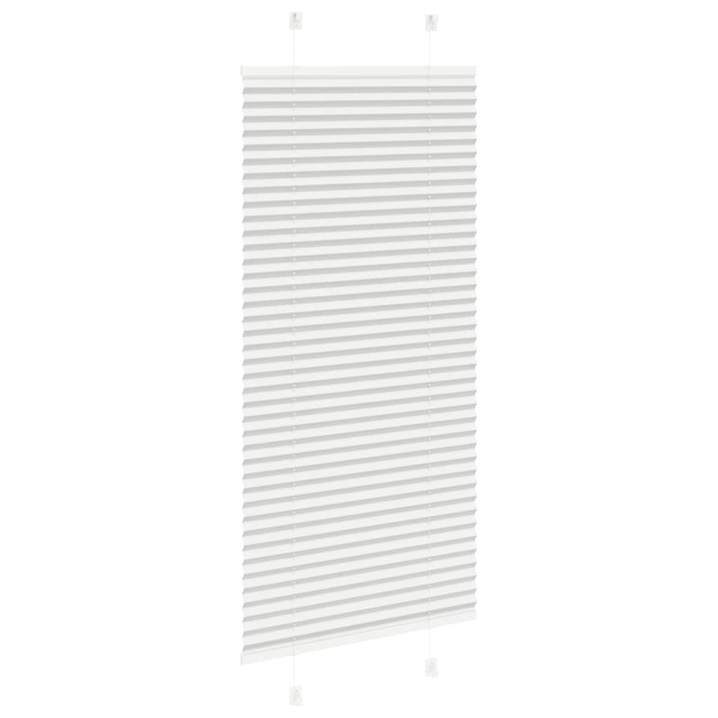 Plisségardin Lysegrå 60x100 cm Stofbredde 59,4 cm Polyester