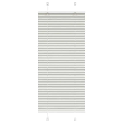 Plisségardin Lysegrå 65x100 cm Stofbredde 64,4 cm Polyester