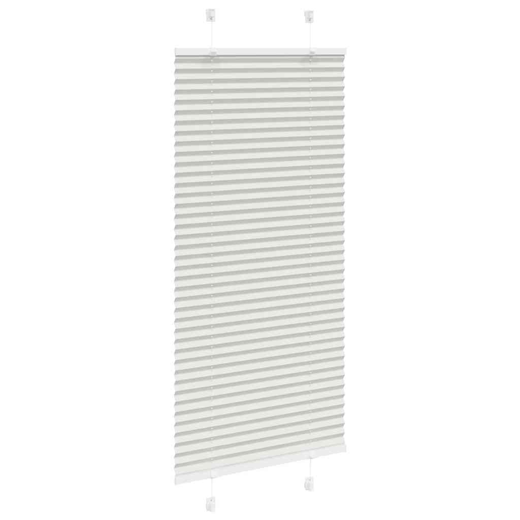 Plisségardin Lysegrå 65x100 cm Stofbredde 64,4 cm Polyester
