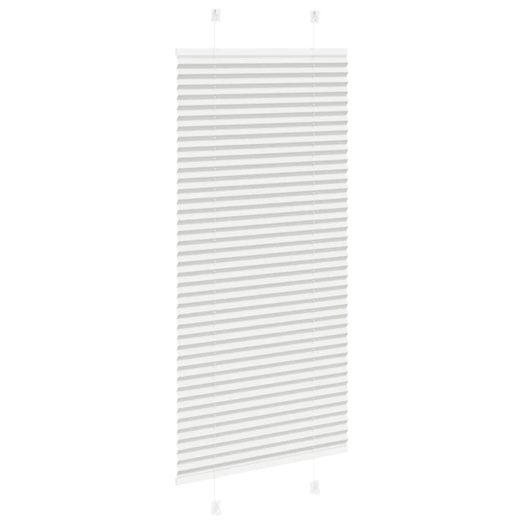 Plisségardin Lysegrå 65x100 cm Stofbredde 64,4 cm Polyester