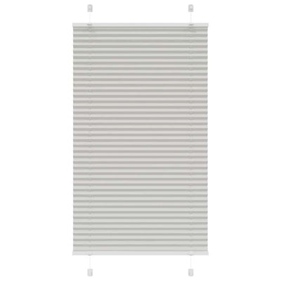 Plisségardin Lysegrå 80x100 cm Stofbredde 79,4 cm Polyester