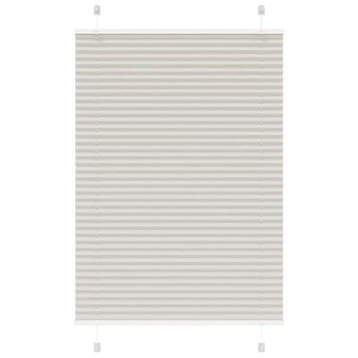 Plisségardin Lysegrå 95x100 cm Stofbredde 94,4 cm Polyester
