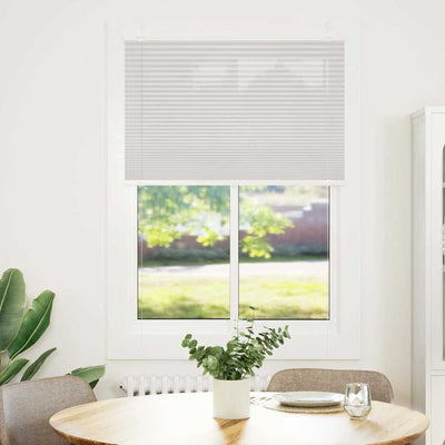 Plisségardin Lysegrå 95x100 cm Stofbredde 94,4 cm Polyester