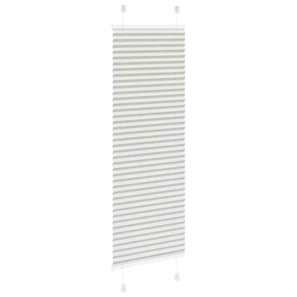 Plisségardin Lysegrå 45x150 cm Stofbredde 44,4 cm Polyester