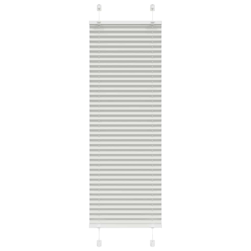 Plisségardin Lysegrå 50x150 cm Stofbredde 49,4 cm Polyester